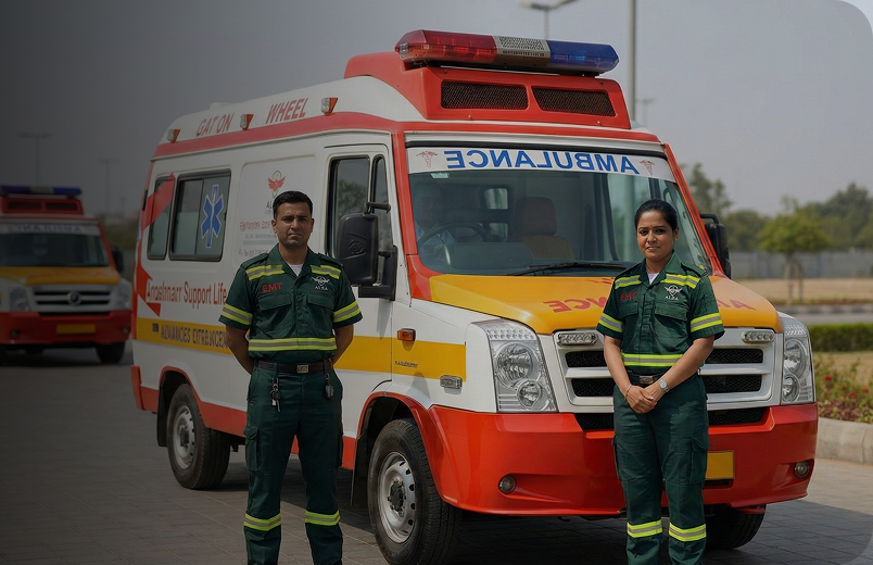 ALSA Ambulance and Team Members