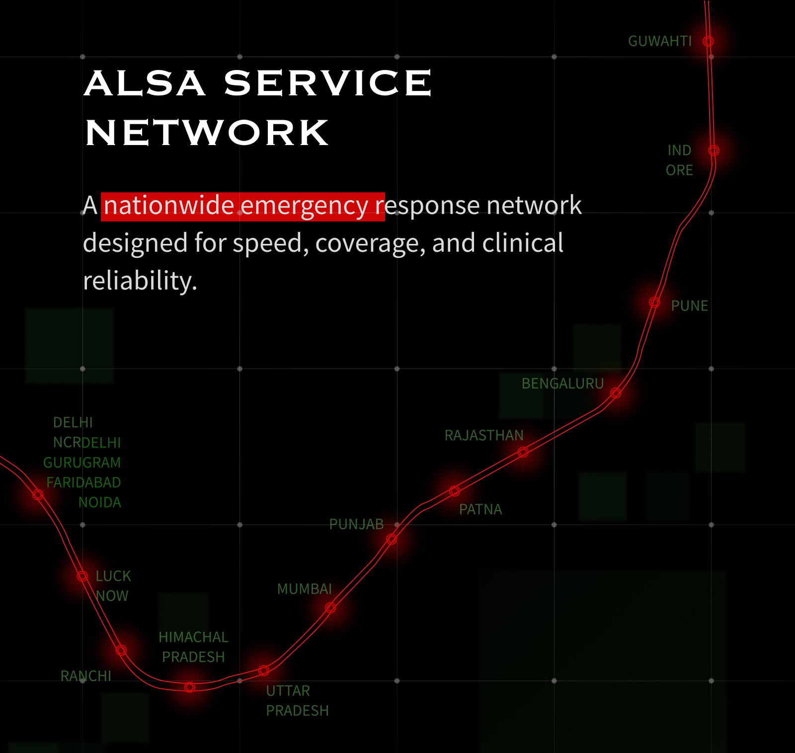 ALSA Service Network Map