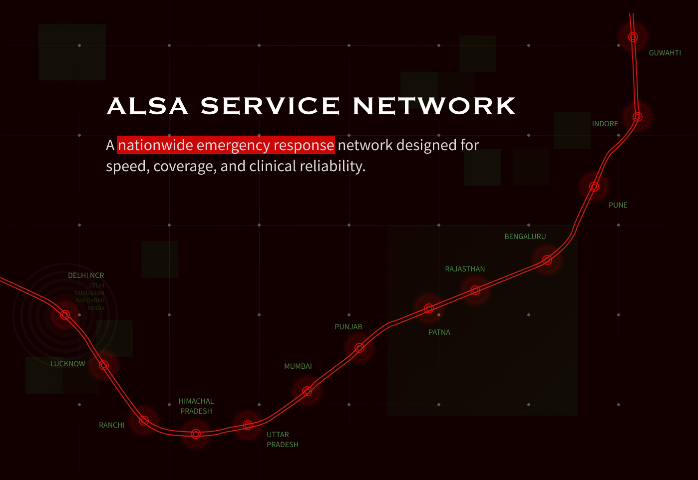 ALSA Service Network Map